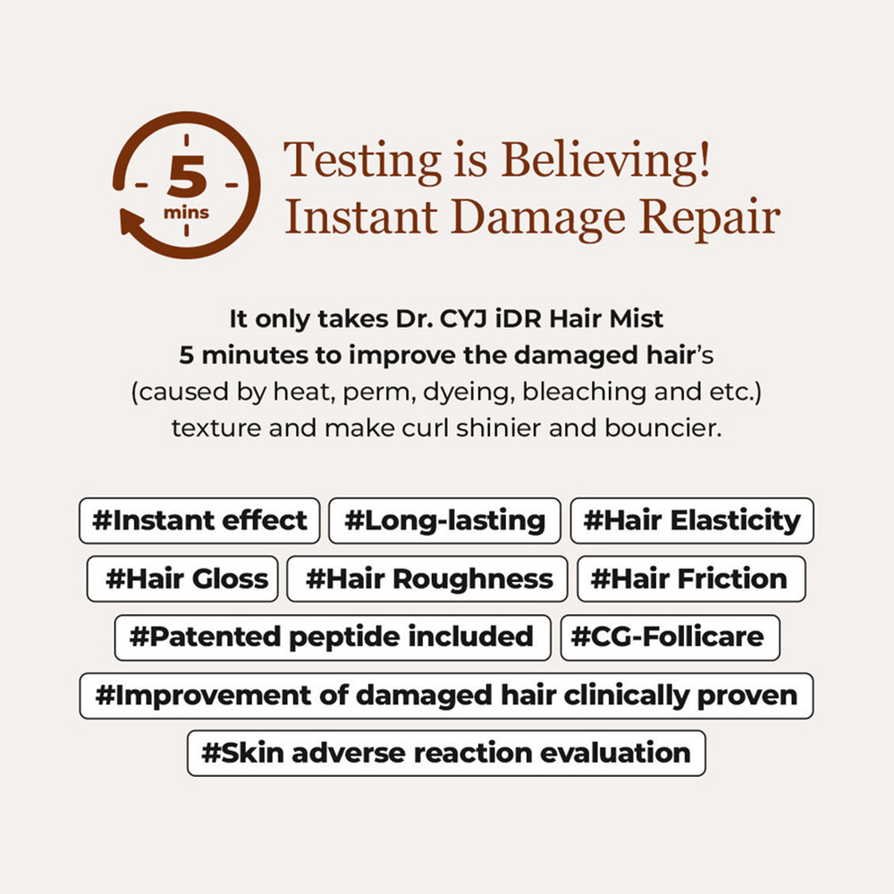 DR. CYJ iDR Hair Mist + Mask Instant Damage Repair Set - Image 6