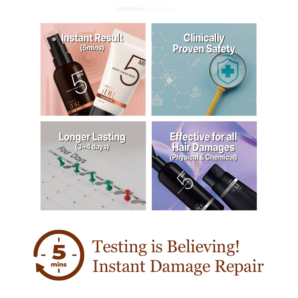 DR. CYJ iDR Hair Mist + Mask Instant Damage Repair Set - Image 3